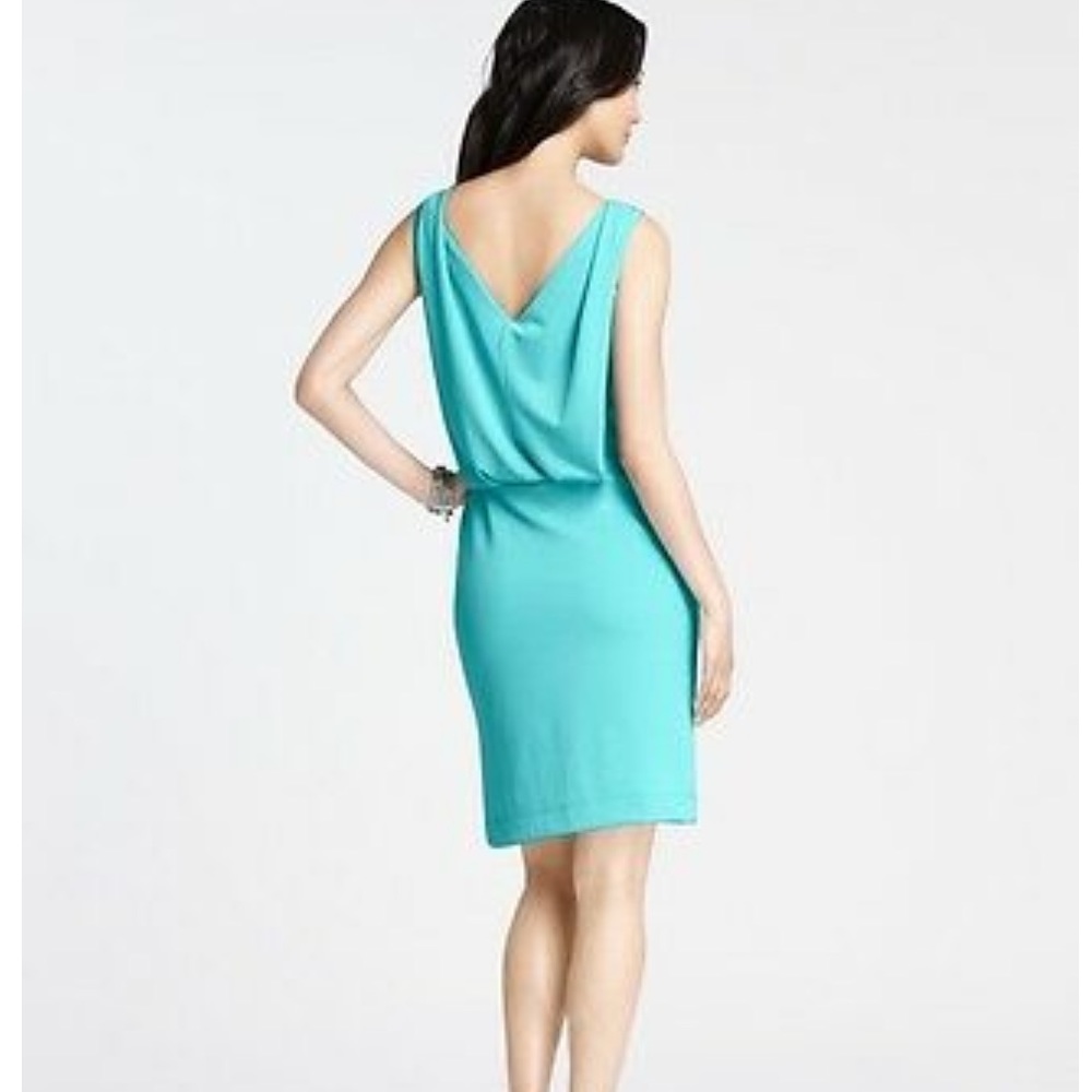 Tiffany blue Ann Taylor mid length dress